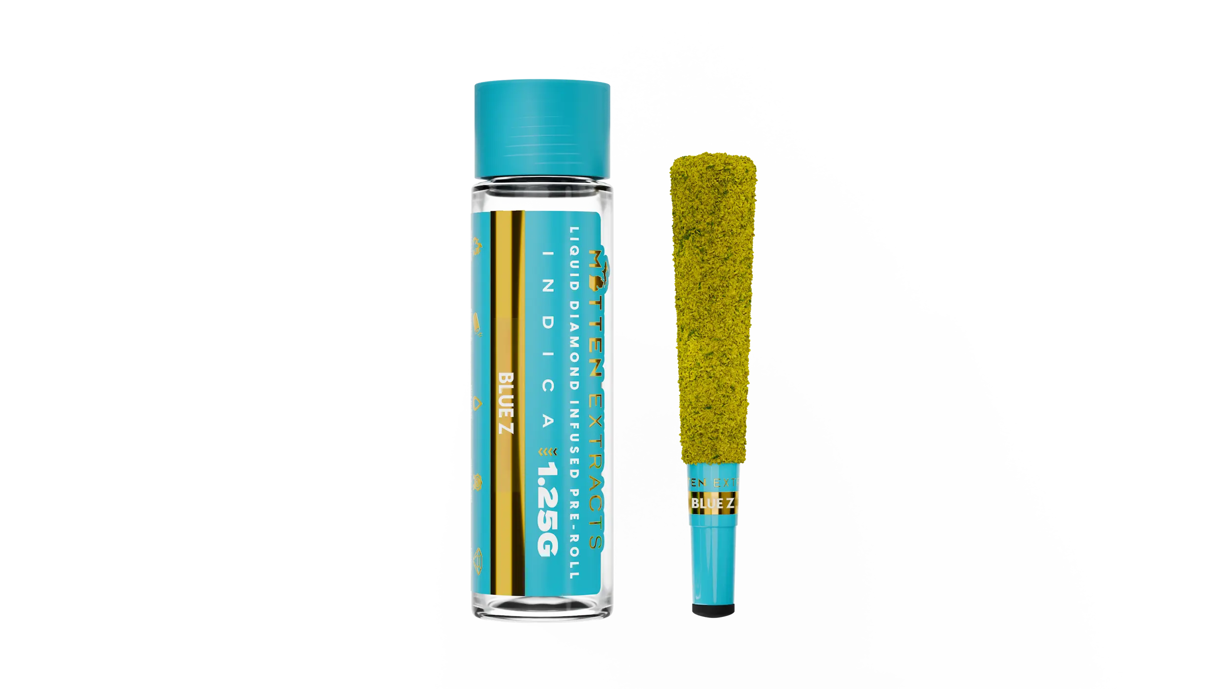 Blue Zkittles Premium Infused Pre-Roll | Mitten Extracts Blue Zkittles Premium Infused Pre-Roll | Mitten Extracts
