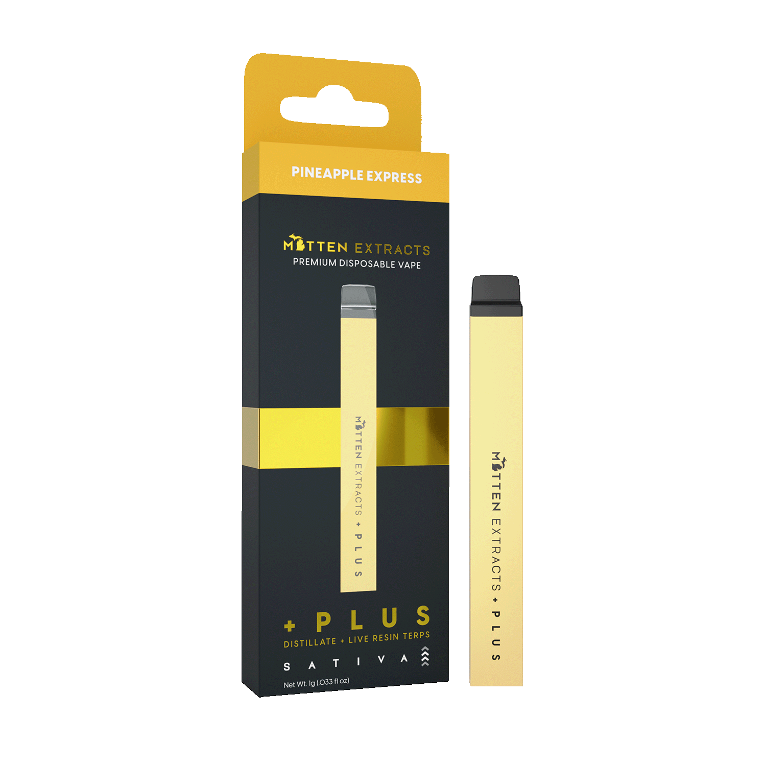 Pineapple Express Disposable THC Vape | Mitten Extracts Pineapple Express Disposable THC Vape | Mitten Extracts