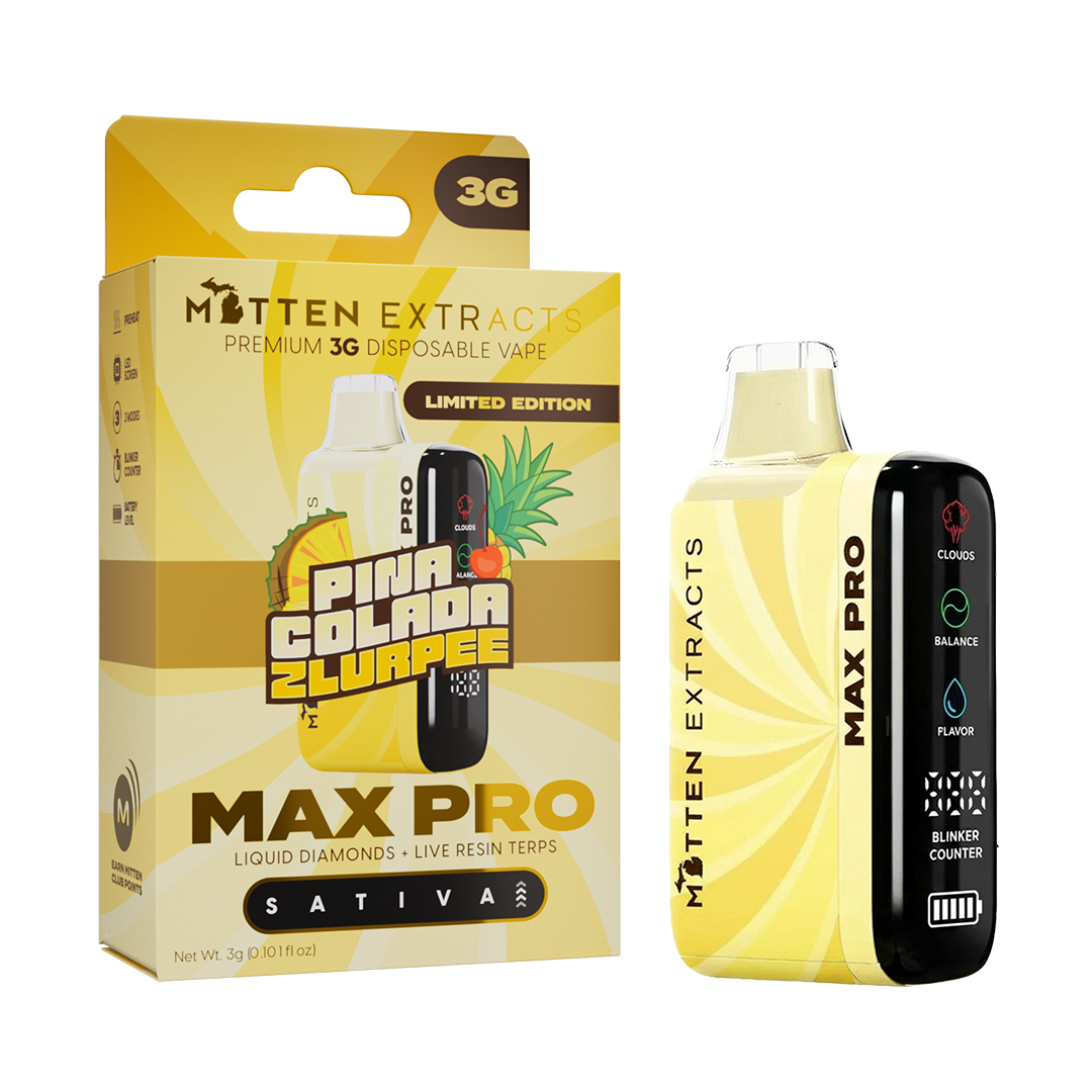 mitten disposable vapes Pina Colada Zlurpee MAX PRO Vape sweet vape flavor ICEE Blue Raspberry, Vanilla Flavour:XROS COREX 3.0 1.2Ω Mesh Pod