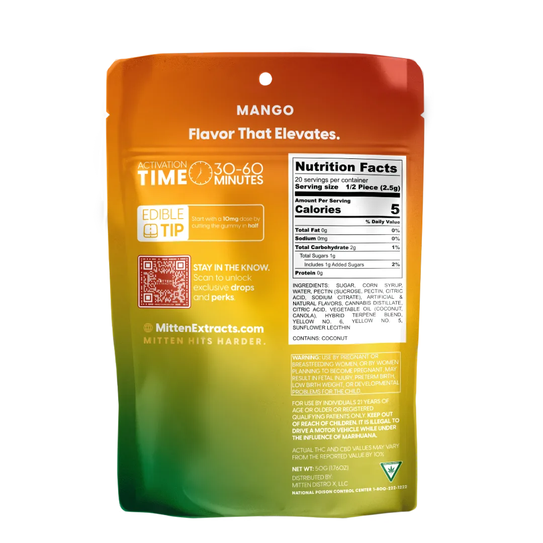 Mango Gummies 200mg (10 Pack)