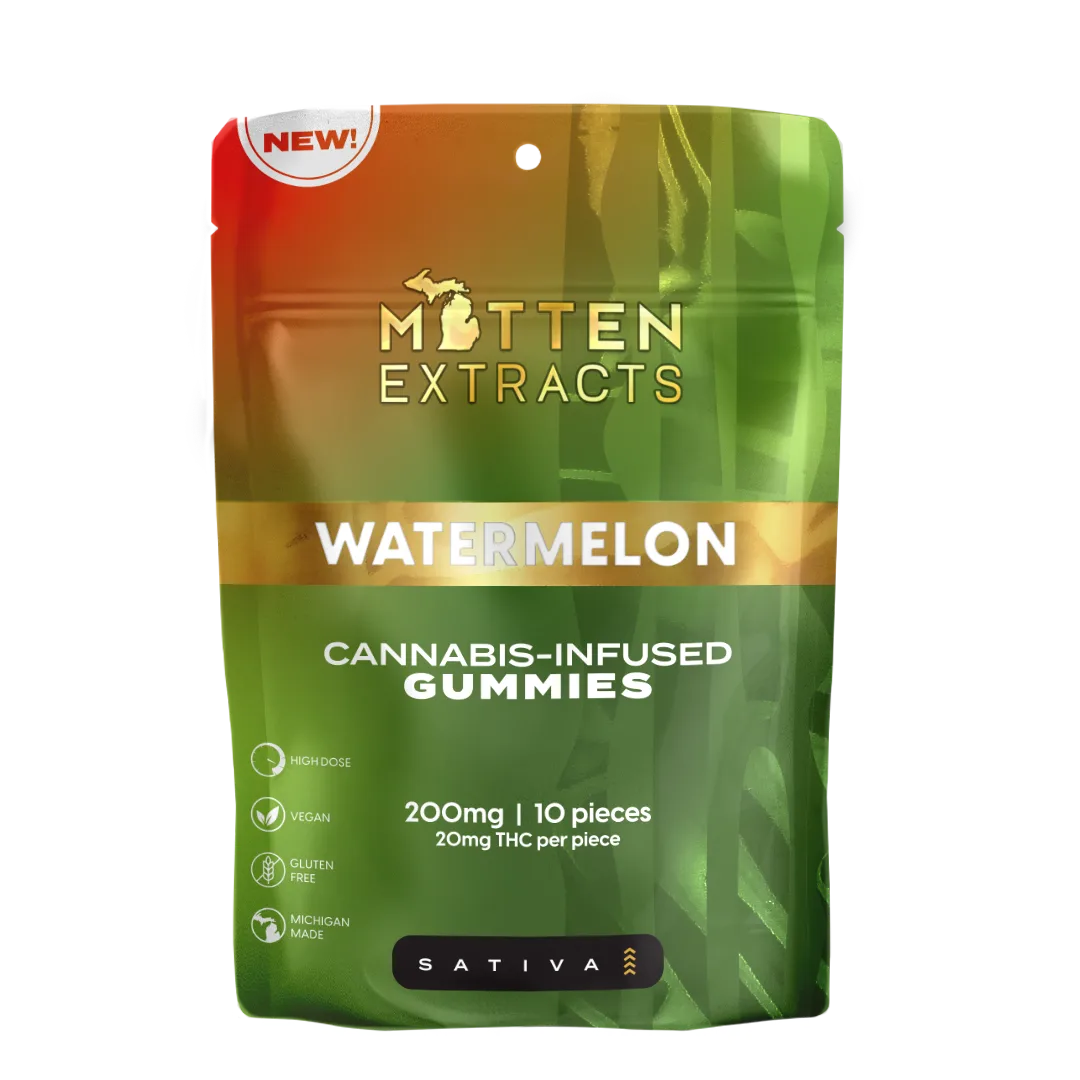 Watermelon Gummies 200mg (10 Pack)