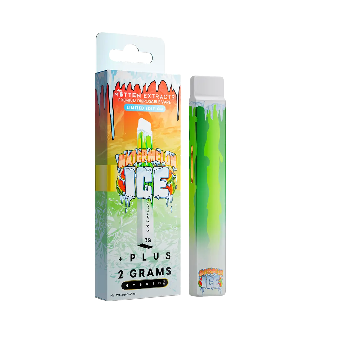 Watermelon Ice +Plus Disposable Vape 2g | Mitten Extracts Watermelon Ice +Plus Disposable Vape 2g | Mitten Extracts