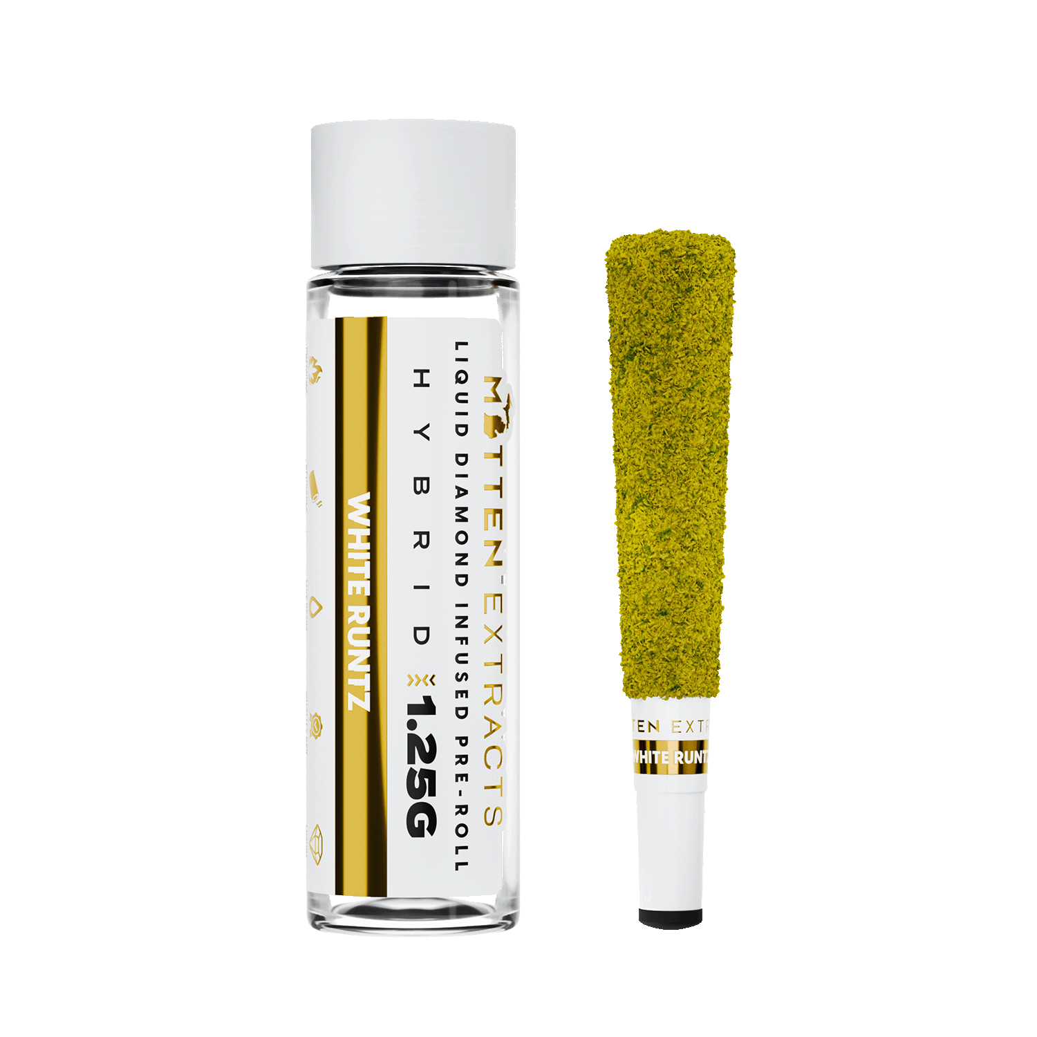 White Runt Blunts White Runtz Premium Infused Pre-Roll & Mitten Extracts