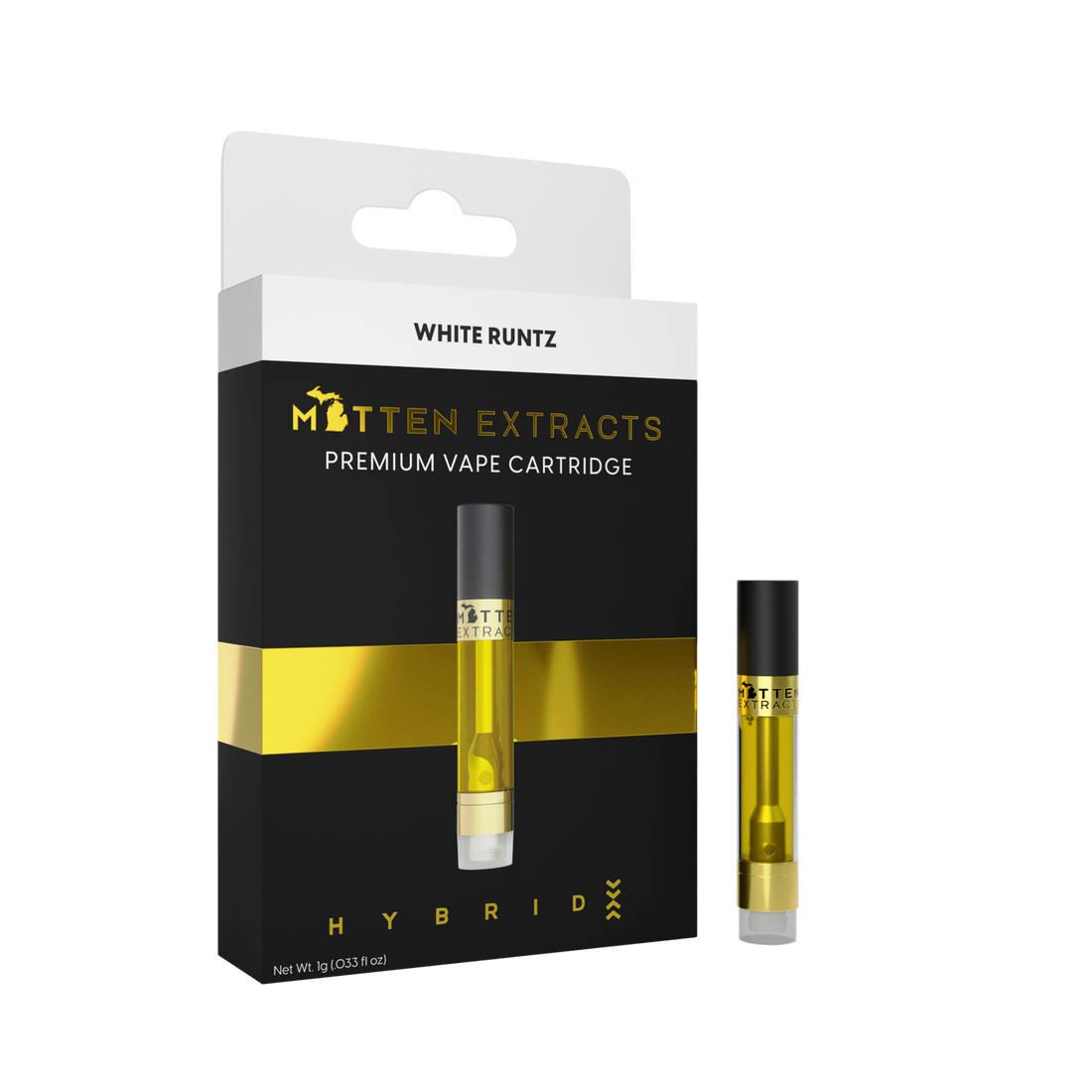 White Runtz 1g Vape Cartridge