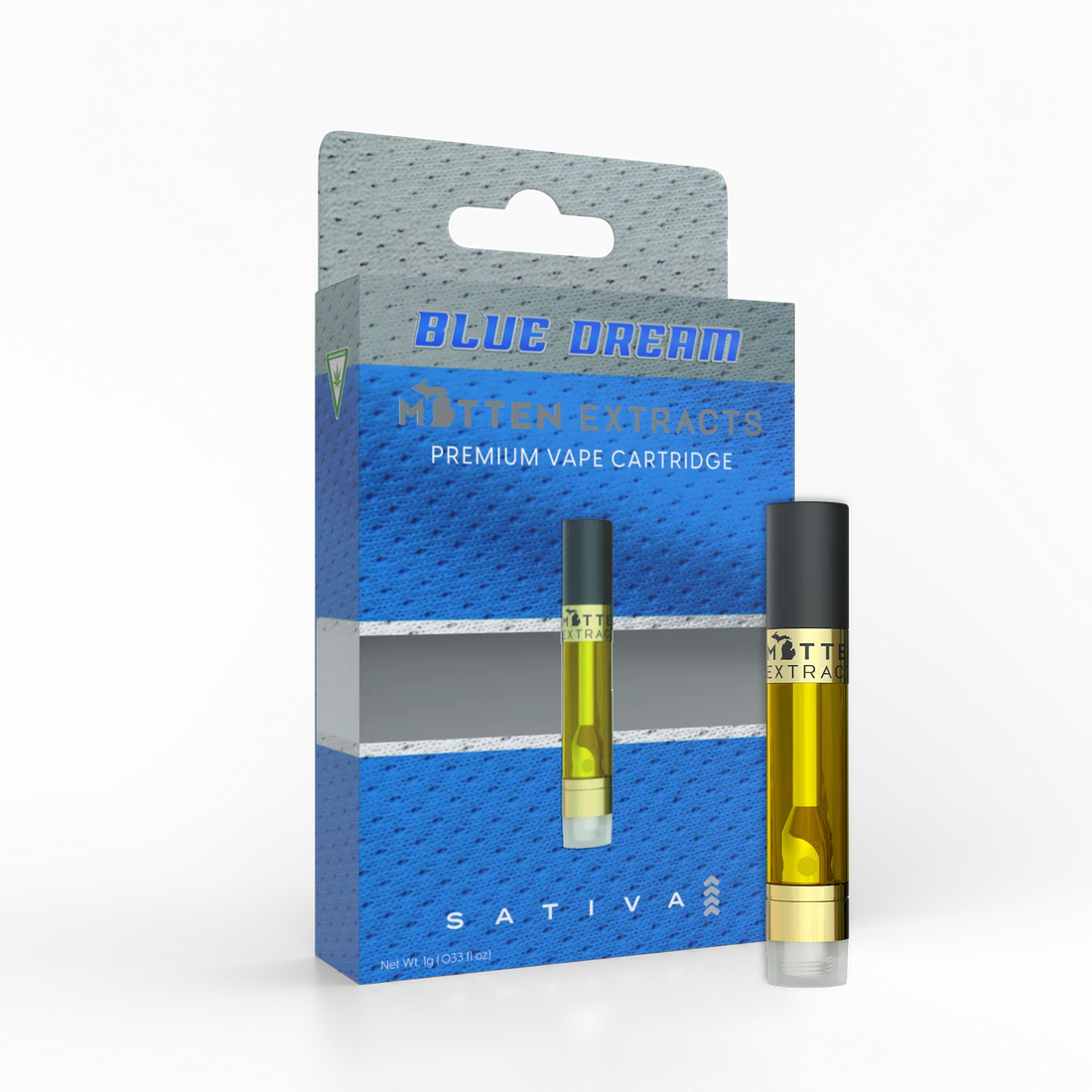 Blue Dream 1g Vape Cartridge | Mitten Extracts Blue Dream 1g Vape Cartridge | Mitten Extracts