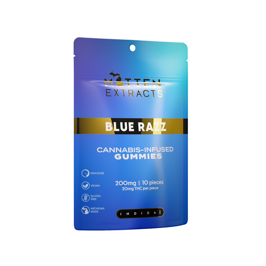 Blue Razz Gummies 200mg (10 Pack)