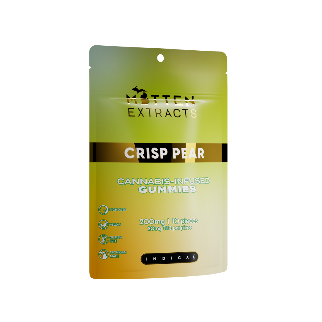 Crisp Pear Gummies 200mg (10 Pack)