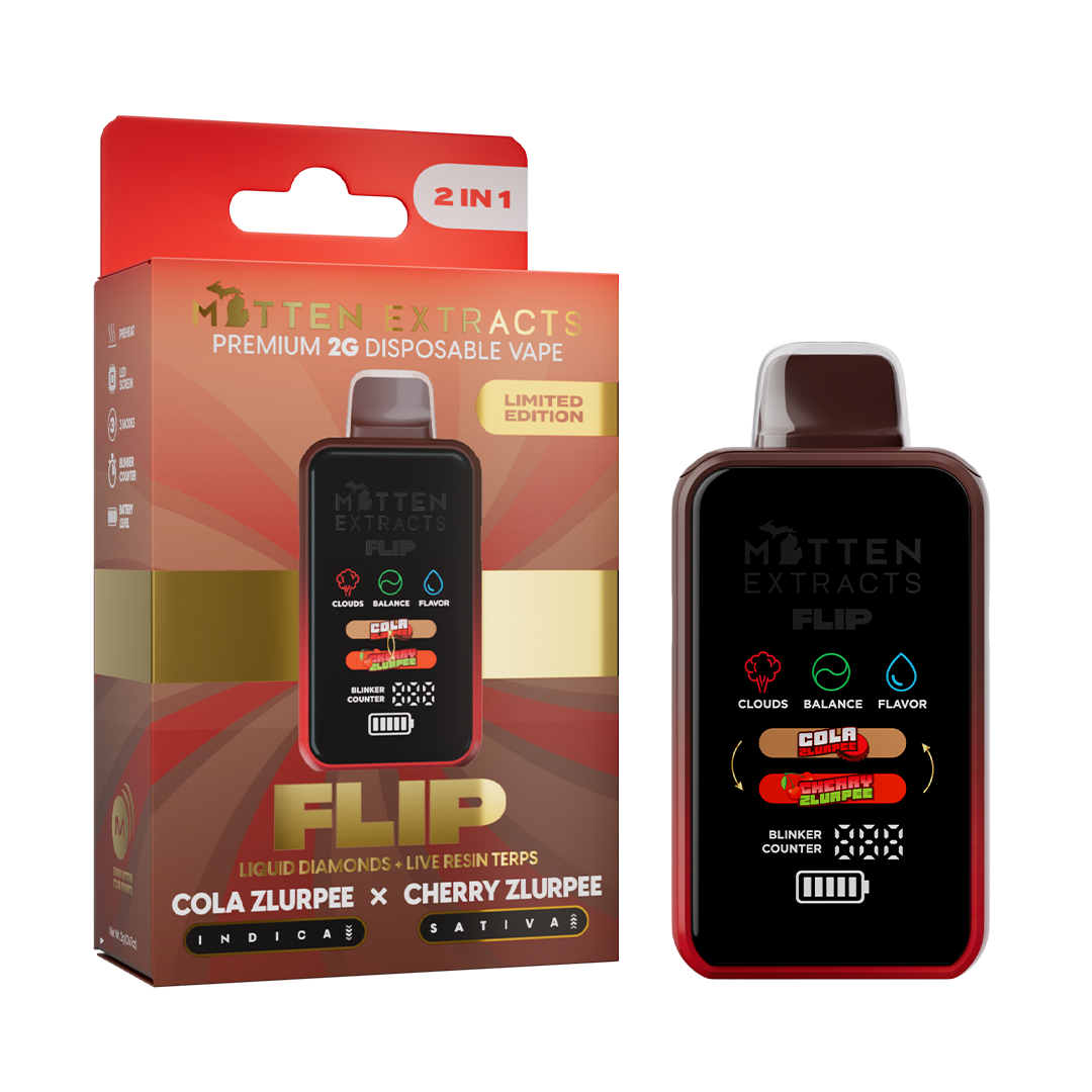 Cola Zlurpee X Cherry Zlurpee FLIP Disposable Vape 2G
