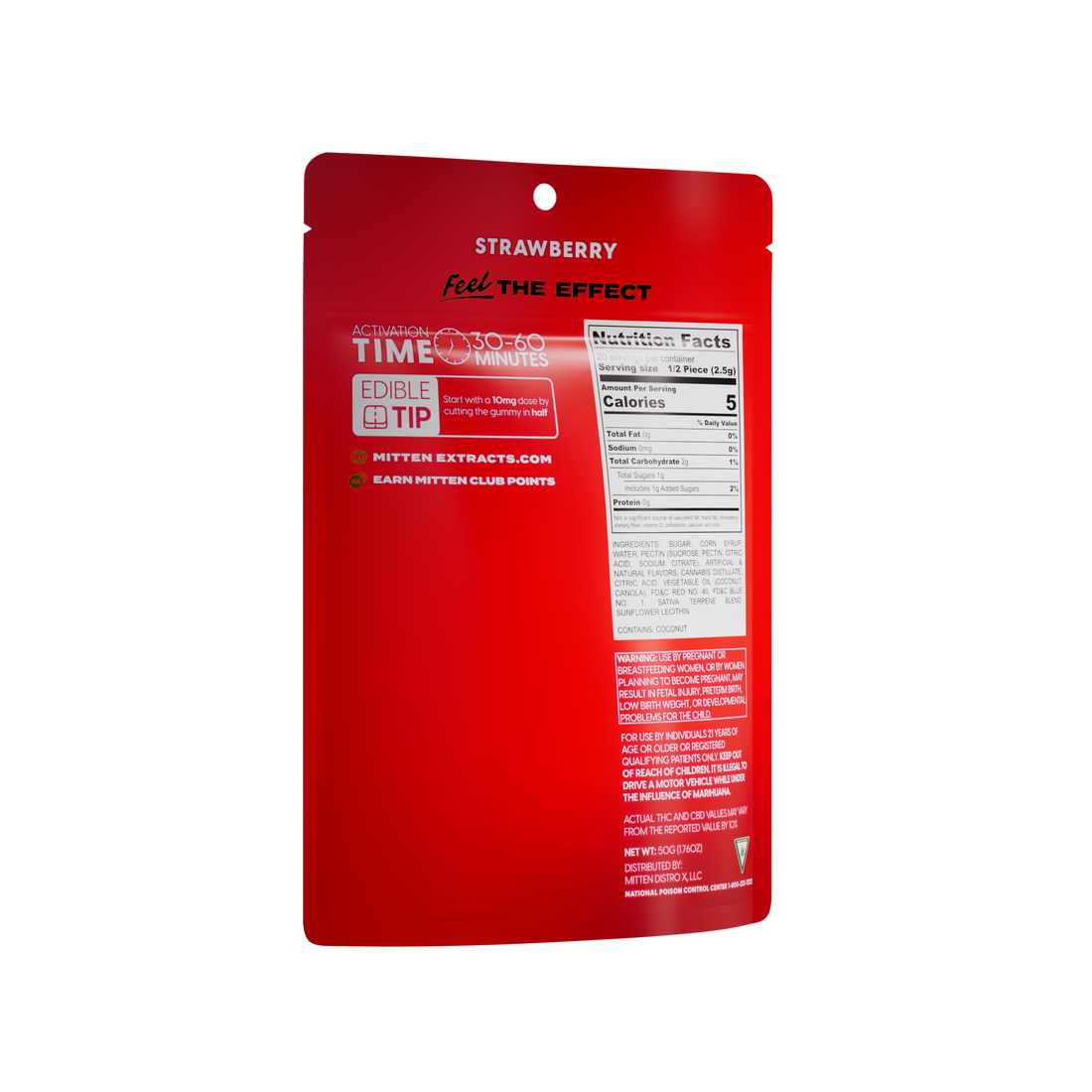 Strawberry Gummies 200mg (10 Pack)