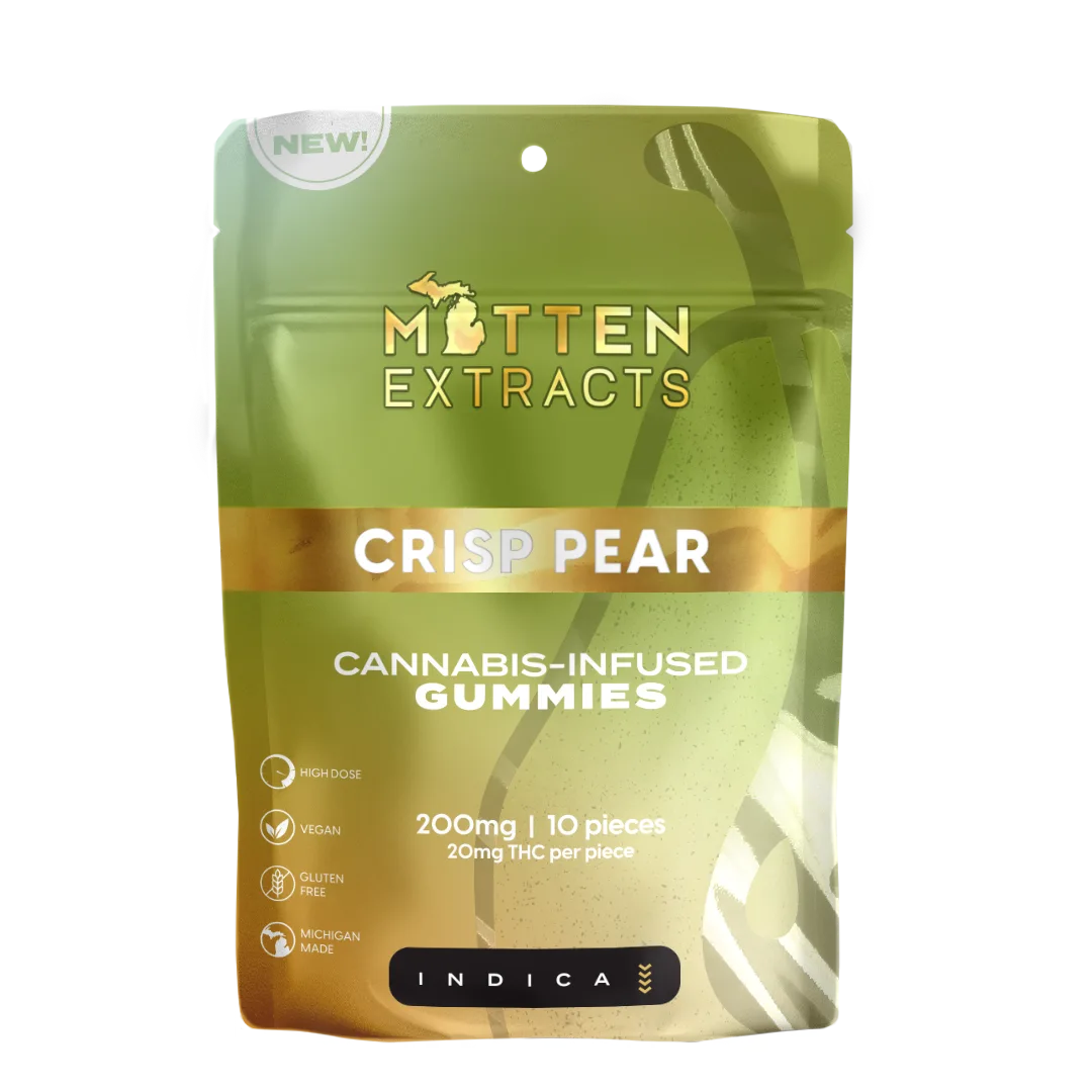 Crisp Pear Gummies 200mg (10 Pack)