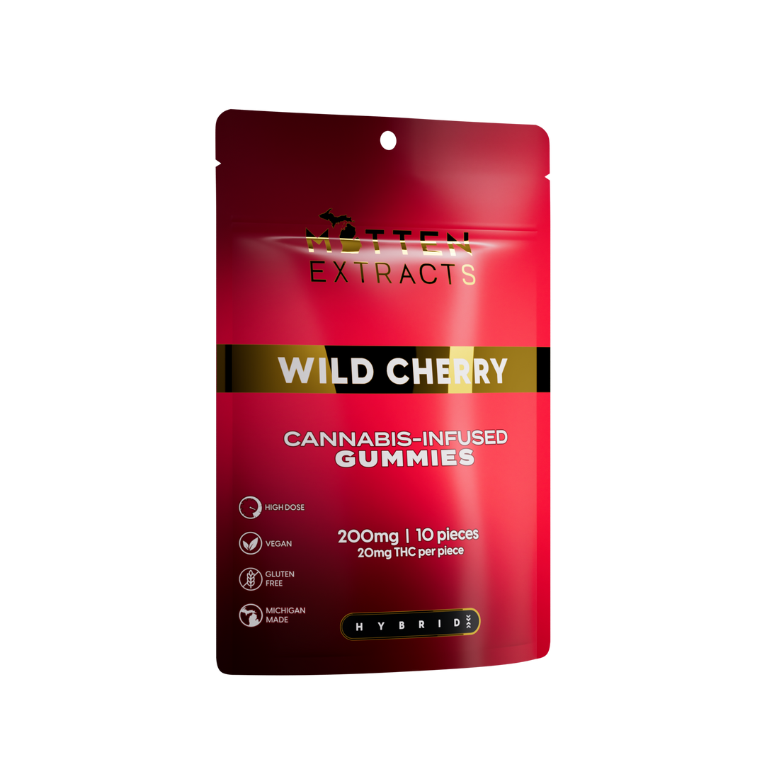 Wild Cherry Gummies 200mg (10 Pack)