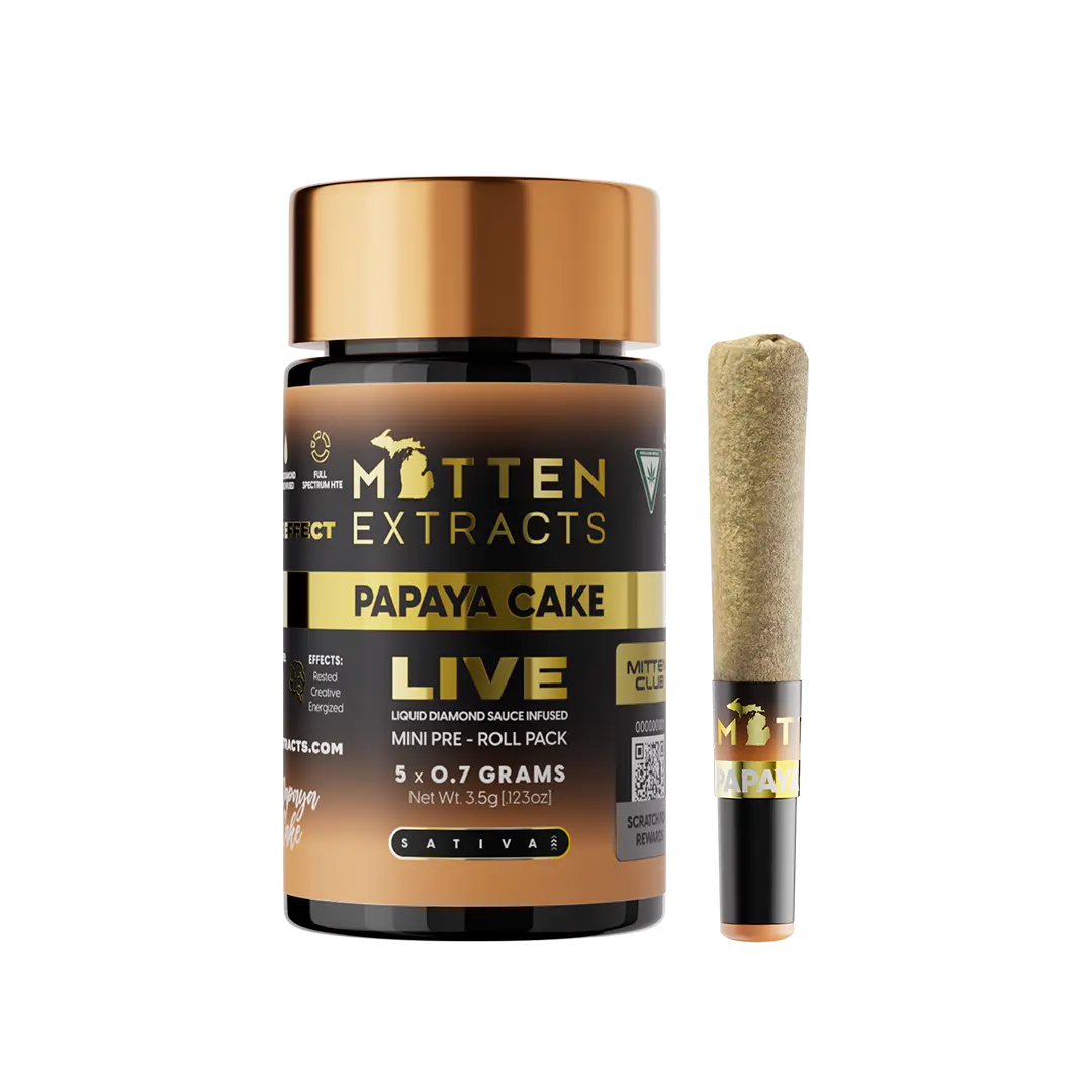 Papaya Cake LIVE Infused Pre-Roll Minis 3.5g