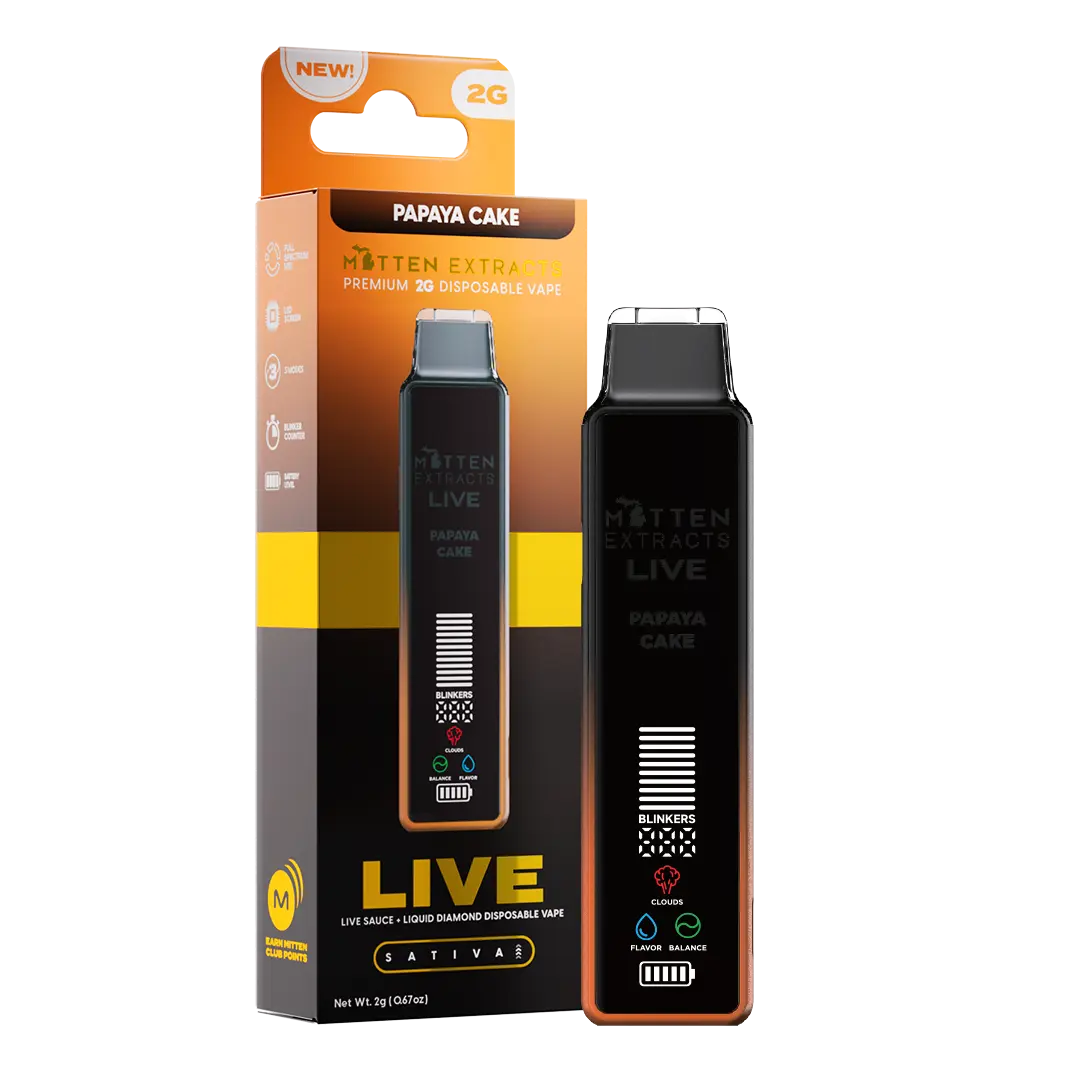 Papaya Cake LIVE Disposable Vape 2g