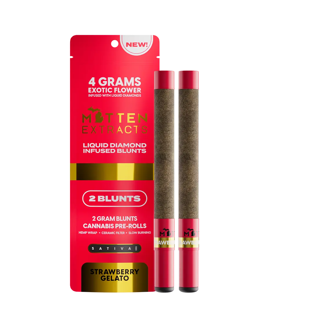 Strawberry Gelato Infused Blunts 4g (2 Pack)